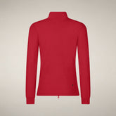 Women's sweatshirt Pella in dark red - Red Collection | Save The Duck