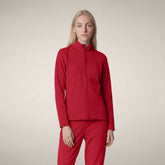 Women's sweatshirt Pella in dark red | Save The Duck