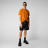 Men's Adelmar T-Shirt in Amber Orange - New In Men's | Save The Duck