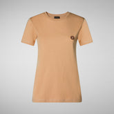 Women's Annabeth T-Shirt in Biscuit Beige | Save The Duck