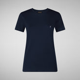 Women's Annabeth T-Shirt in Navy Blue | Save The Duck