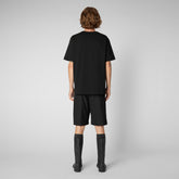 Men's Onkob T-Shirt in Black - Men's Athleisure | Save The Duck