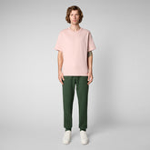 Men's Onkob T-Shirt in Chalk Pink - Men's Athleisure | Save The Duck