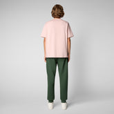 Men's Onkob T-Shirt in Chalk Pink - Men's Athleisure | Save The Duck