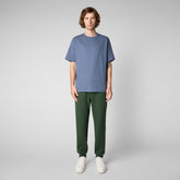 Men's Onkob T-Shirt in Smoky Blue | Save The Duck