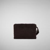 Unisex Itea Pochette Bag in Brown Black - Women's Accessories | Save The Duck
