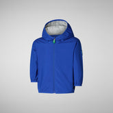Babies' Coco Hooded Rain Jacket in Cyber Blue - Babies' Collection | Save The Duck
