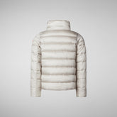 Girls' Evie Puffer Jacket in Rainy Beige - Girls' Animal-Free Puffer Jackets | Save The Duck