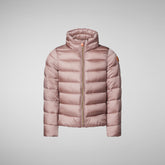 Girls' Evie Puffer Jacket in Misty Rose - Girls' Sale | Save The Duck