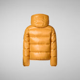 Boys' Artie Hooded Puffer Jacket in Beak Yellow - Boys' Sale | Save The Duck