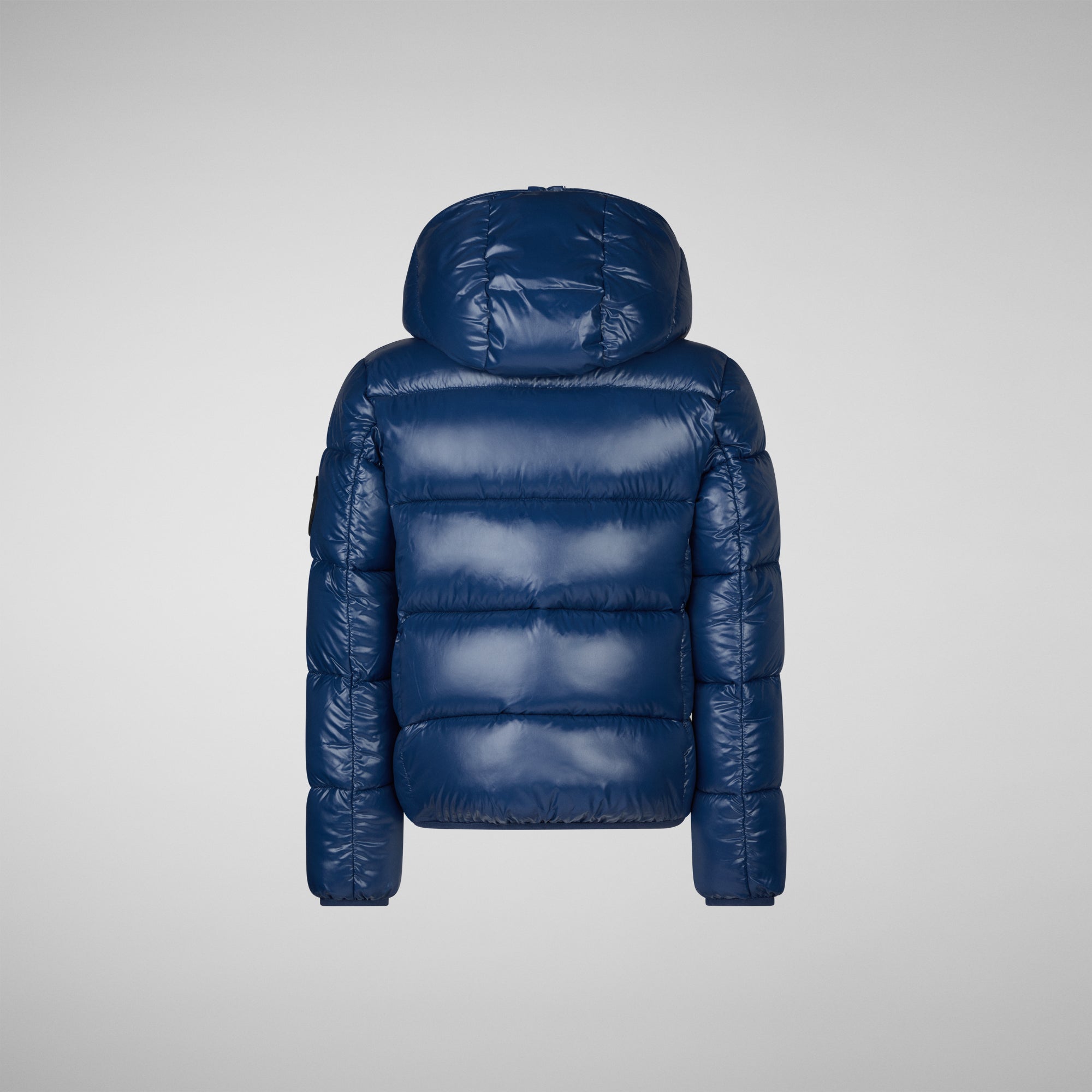 Boys' Artie Hooded Puffer Jacket in Ink Blue