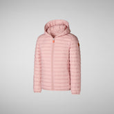 Girls' Ana Puffer Jacket in Blush Pink | Save The Duck