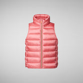 Girls' Franky Puffer Vest in Bloom Pink - Girls' Vests | Save The Duck