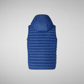 Unisex Kids' Cupid Hooded Puffer Vest in Eclipse Blue - New In Girls' | Save The Duck