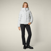 Women's Parka Arena in Fog Grey - Arctic Woman | Save The Duck
