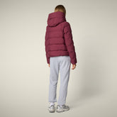 Women's Parka Arena in Wine Red - Arctic Woman | Save The Duck