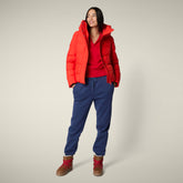 Women's Parka Arena in Fiery Red - Arctic Woman | Save The Duck