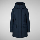 Women's Soleil Black Hooded Parka in Black | Save The Duck