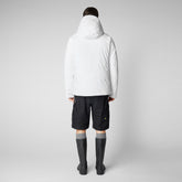 Men's Radek Hooded Parka in White - Holiday Party Collection | Save The Duck