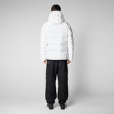 Men's Derek Jacket in White - Holiday Party Collection | Save The Duck