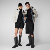 Unisex Mack & Pam Puffer Jacket in Rainy Beige - Men's Animal Free Puffer Jackets | Save The Duck