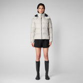 Unisex Mack & Pam Puffer Jacket in Rainy Beige - Men's Collection | Save The Duck