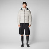Unisex Mack & Pam Puffer Jacket in Rainy Beige - Mens Icons Collection | Save The Duck