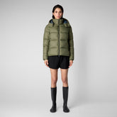 Unisex Mack & Pam Puffer Jacket in Laurel Green - Recycled Styles | Save The Duck