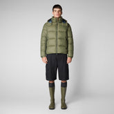 Unisex Mack & Pam Puffer Jacket in Laurel Green - GIRE Collection | Save The Duck