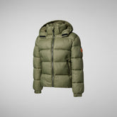 Unisex Kids' Gwen & Dax Puffer Jacket in Laurel Green - Kids' Icons Collection | Save The Duck