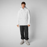 Men's jacket Keaton in white - Pro-Tech Man | Save The Duck