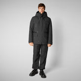 Men's jacket Keaton in black - Men's Technical Jackets and Pro-Tech Coats | Save The Duck