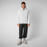 Man's jacket Benedict in white - Pro-Tech Man | Save The Duck