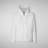 Man's jacket Benedict in white | Save The Duck