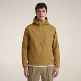 Men's Packable Rain Jacket Zafir in Cinnamon Brown | Save The Duck