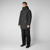Men's Jorge Coat in Black | Save The Duck