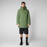 Men's Jorge Coat in Leaf Green - Pro-Tech Collection | Save The Duck