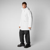 Men's coat Harvey in white - Men's Technical Jackets and Pro-Tech Coats | Save The Duck