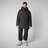 Men's coat Harvey in black - Pro-Tech Man | Save The Duck