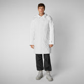 Man's Coat Deacon in white - Pro-Tech Man | Save The Duck