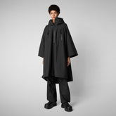 Women's cape kira in black - Women's Technical Parkas and Pro-Tech Coats | Save The Duck