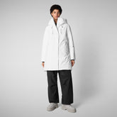 NIKO:MANTEAU PRO-TECH FEMME en EPIK en blanc - Collection Blancs d'hiver | Sauvez le canard