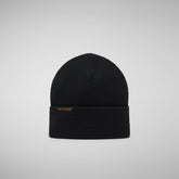 Unisex Migration Beanie in Black - Adults Migration Collection | Save The Duck