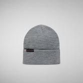 Unisex Migration Beanie in Light Grey Melange - Adults Migration Collection | Save The Duck