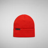Unisex Migration Beanie in Poppy Red | Save The Duck
