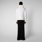 Women's Mei Puffer Jacket in Off White - IRIS Collection | Save The Duck