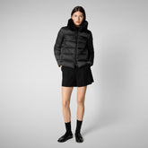 Women's animal free Puffer jacket mei in black - Womens' Fashion Collection | Save The Duck