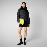 Women's animal free Puffer jacket mei in black | Save The Duck