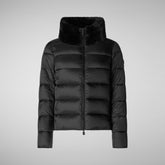 Women's animal free Puffer jacket mei in black | Save The Duck