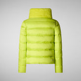 Woman's animal free puffer mei in lichen green | Save The Duck